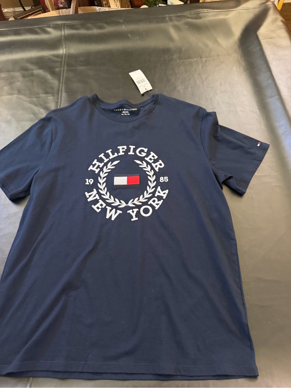 Tommy Hilfiger Navy Graphic Logo Short Sleeve Tee